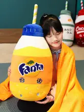 リアル飲料デザインの大きなソフトクッション【コーラ・スプライト・フレーバー】