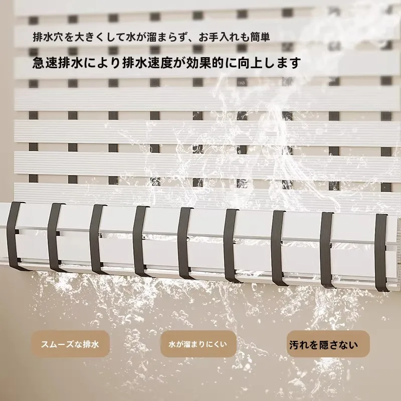 防滑バスミット：浴室での水切りと清潔感を実現するシンプルな地垫