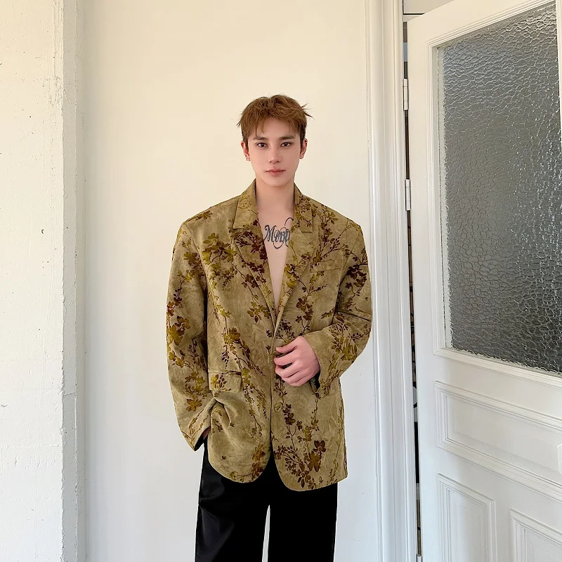 春季ヴィンテージ風ジャケット：アメリカ大学生男性のカジュアルファッションに最適な便服スタイル