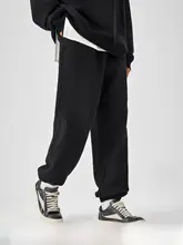 秋用 メンズカジュアルパンツ【無地・ゆったり・プルオン・ジョガーパンツ】