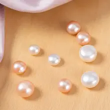 半孔タイプの真珠【天然淡水パール・DIY用耳飾り素材】