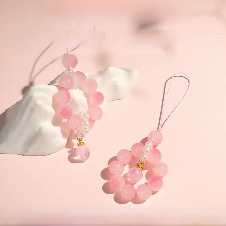 琉璃桃子スマホストラップ【桃花デザイン・指輪付き・ギフト向け】