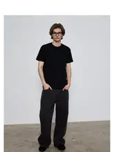 ペルーコットン使用の涼感半袖Tシャツ【無地・小さめの襟・スリムフィット・袖口絞り】