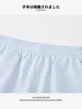 シンプルなデザインの無地ショートパンツ【ウエストゴム・韓国風・フィット感あり】（セットアップ対応）
