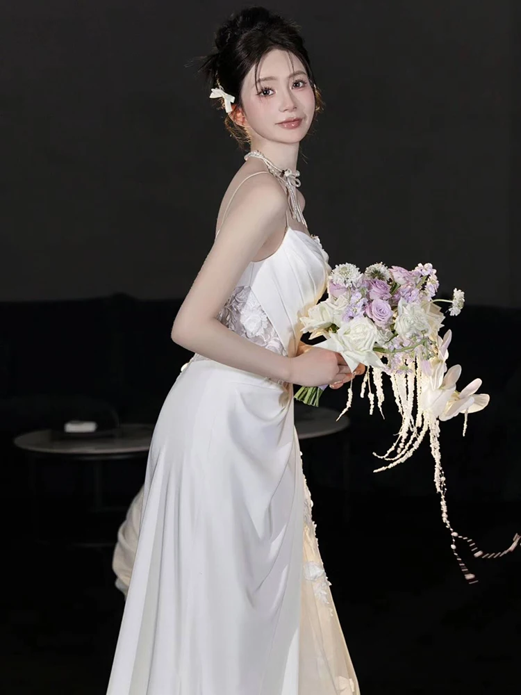 世界の花嫁衣装：ハイエンドチューブトップライトウェディングドレスのスタイルと実用性