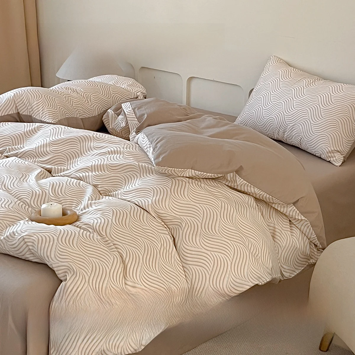 軽やかな贅沢感のある全棉寝具セット：寝具を変えたら得られる実際の効果とは