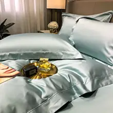 140サテンシーツ使用！ピーマコットン製4点セット【全棉・無地・ベッドカバー1.8m用】