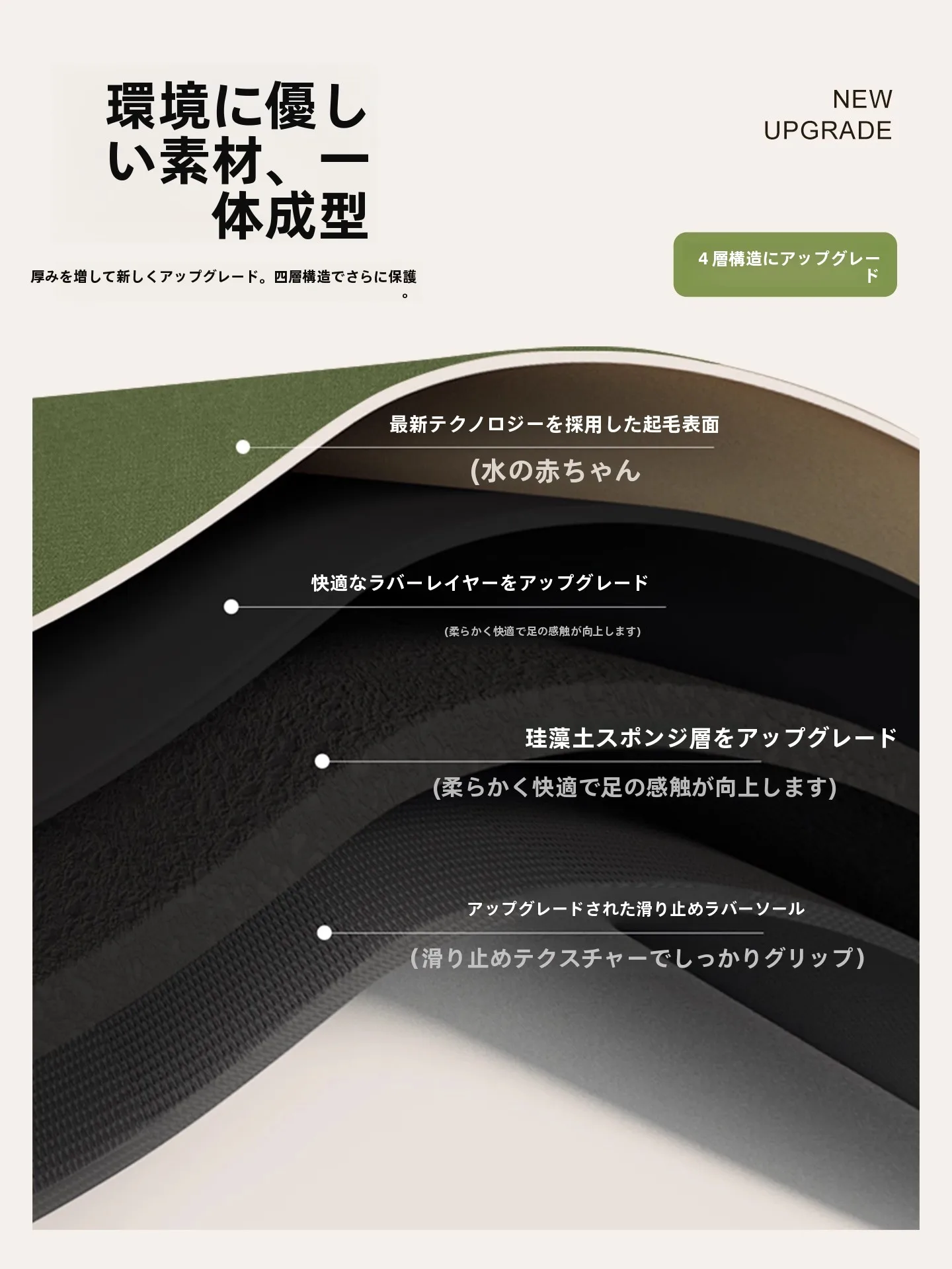 抗菌吸水バスマット ラグマット 長方形：法式デザインの矩形地垫が提供する実用性と衛生性