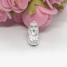 S999純銀製 3Dデザイン 招財貔貅ブレスレット【男女兼用・ミニサイズ・福字付き・赤黒長紐】