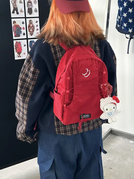 リュック パッチワーク 赤 お正月 迎春 「Mirenbu」