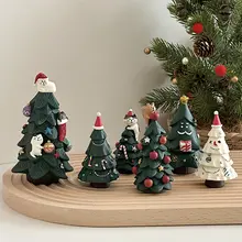 ミニクリスマスツリーデスクトップ飾り【クリスマス装飾・撮影小道具・ホリデーギフト】