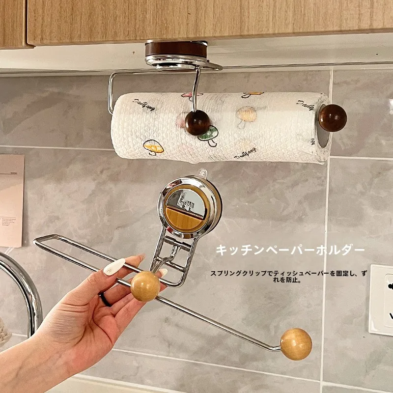 吸盤式キッチン用ペーパータオルホルダーDF0524：穴あけ不要で高級感を実現する壁掛け解決策