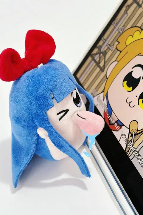 POP子とPIPIのかわいい毛糸のハンギングデコレーション【アニメグッズ・舌を出したデザイン】