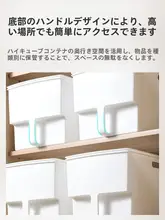 キッチン用吊り収納ボックス【整理整頓・持ち手付き・深型】