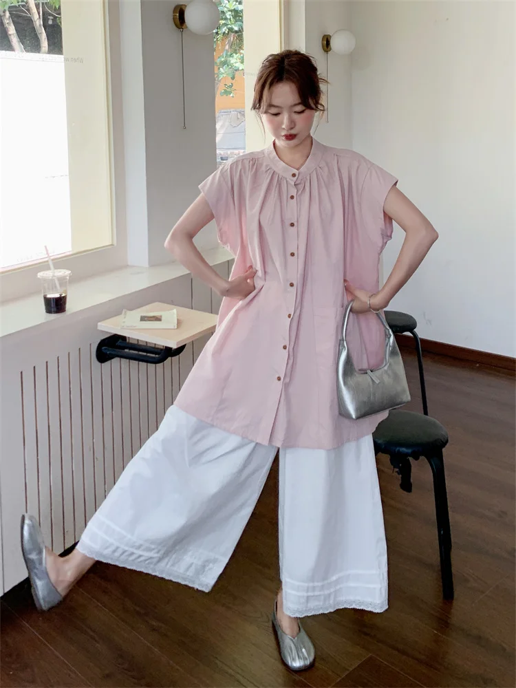 オーバーサイズ フレアスリーブ ベストとワイドパンツの春夏ファッション：ベストコーデ 夏 セットの実用性とシーン別適用