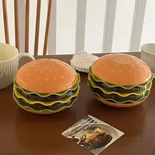 ハンバーガー用 吐骨プレート【家庭用・クリエイティブデザイン・おやつ用】