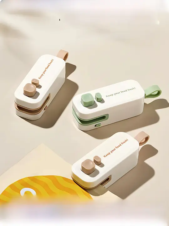 袋シーラー 小型 コンパクト 家庭用 ポータブル お菓子 食品袋 密閉 冷蔵庫デコ 「onlycook」