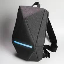 立体幾何デザインの発光ウエストポーチ【肩掛け・多機能・メンズ】