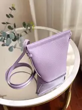 ミニバケットバッグ レディース 本革 ソフトレザー 斜め掛け ショルダーバッグ キャンディカラー スマホポーチ ミニバッグ おしゃれ トレンド