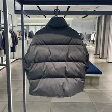 メンズ ダウンジャケット【短丈・ブラック・立ち襟・カジュアルデザイン・極上の柔らかさ】