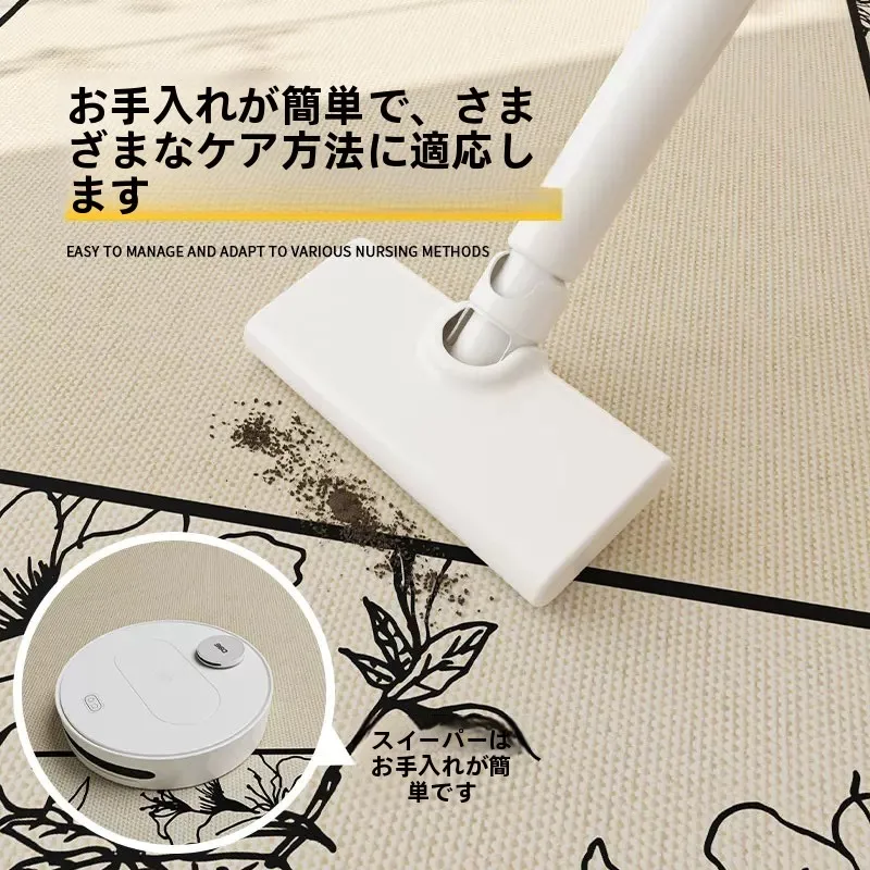 中古ヴィンテージ風ラグ：185×185cmサイズに合う和室用のシンプルデザイン商品