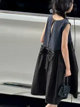 おしゃれな子供用夏季ドレス【フレンチカット・Aライン・タンクトップ風】（セットアップ対応）
