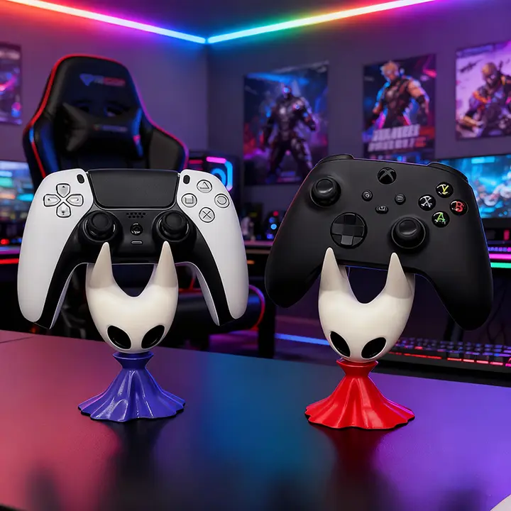 ゲームコントローラースタンド スマホスタンド ホロウナイト PS5 Xbox対応 デスク周り 収納 置物 インテリア 展示
