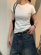 LIFEASAM レディース 夏用コットン短袖Tシャツ【シンプルデザイン・フィット感・カジュアル】
