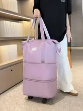 大容量の旅行バッグ【キャリーハンドル・折りたたみ式・便利な収納】