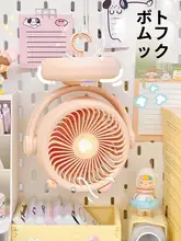 多機能デスクライト付きクリップファン【静音・充電式・オフィス用】
