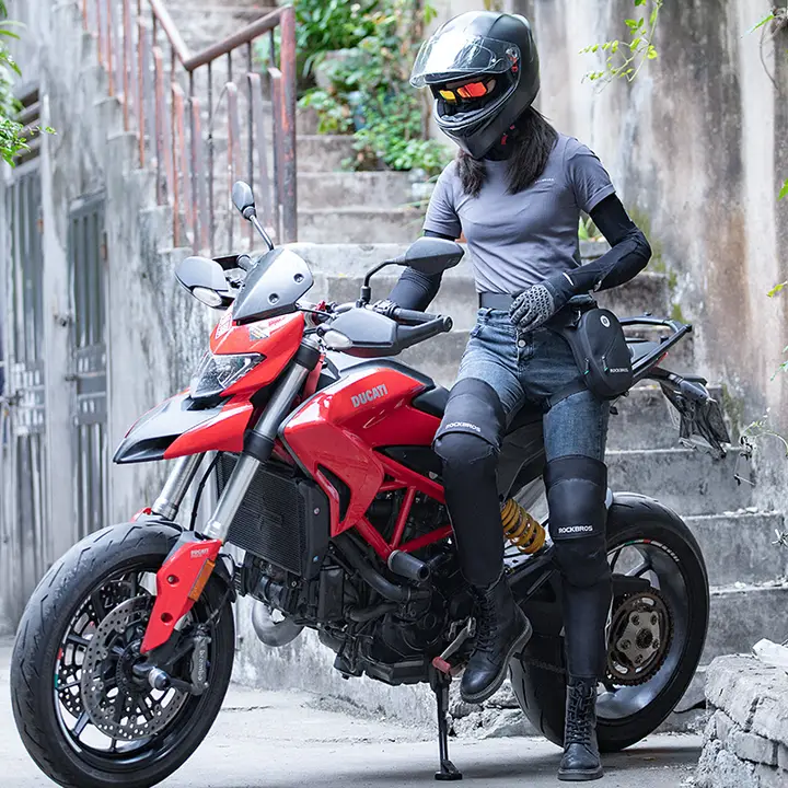 ロック兄弟 バイク用防風暖か膝当て【男女兼用・秋冬用・防護具・ライディングギア】
