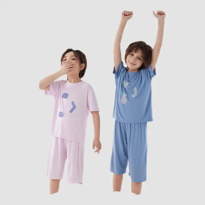 抗菌加工済み 植木柄防虫パジャマ【男女兼用・夏用・家着】【セットアップ対応】