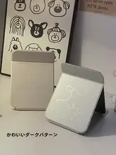 かわいい折りたたみ化粧鏡【携帯用・デスクトップ・大きめ・高精細】