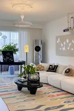 TipToe 星のテーマラグ【クラシックデザイン・リビングルーム用・高級感】