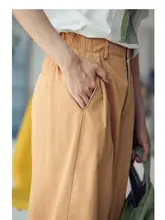 春用コットン混ストレッチカジュアルパンツ【ウエスト部分半松緊・立体カット・薄手デザイン】（セットアップ対応）