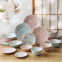 美濃焼きの桜デザイン陶器ボウル【和風・大・麺用・野菜用】