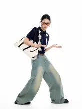 菱形デザインの軽量半袖ニットPOLOシャツ【フィット・夏用】