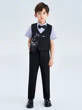 新中式デザイン 男子用子供用スーツ【花童・演出服・夏用】（セットアップ対応）