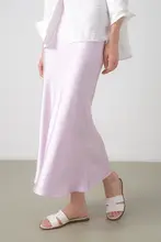 MovinGlow サテン仕上げのタイトシルエットスカート【優雅でエレガント・フィッシュテール・女性用】