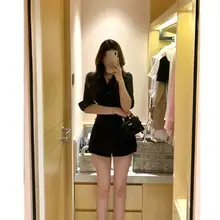 デザイン性の高いフィット感シャツ【フレンチカラー・夏用・女性用】