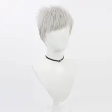 短髪コスプレウィッグ【銀灰色・ボリューム感あり】