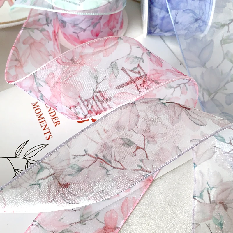 和装髪飾り 手作りリボンの作り方：玉蘭花つきシフォンリボンで伝統と現代を融合