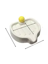 かわいいデザインの大型ソープディッシュ【水切り機能付き・バスルーム用】