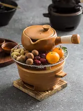 小型 日式煮茶炉セット【家庭用・全4点・茶器・炭火焙煎】