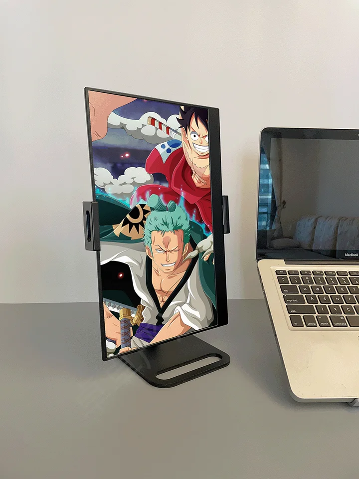 ポータブル15インチディスプレイスタンド【VESA対応・回転昇降式・縦型サブスクリーン】