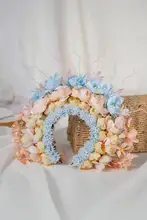 華やかな花飾り 髪飾り用DIY素材【花モチーフ・ヘアバンド用】