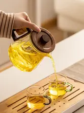 ティーセット 功夫茶カップ 家庭用 耐熱 温度 こし器 茶の分離 ティーポット 小型 シングルポット ティートレイ