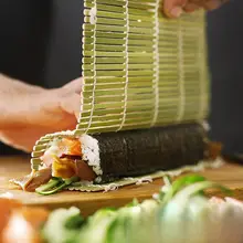 青皮寿司マット【竹製・紫菜巻き用・巻き寿司ツール】（セットアップ対応）