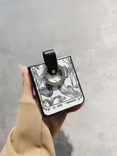 レトロなアートフラワーデザインのスマートフォンケース【三星ZFlip4・ZFlip3対応・リング付き・ハードシェル】