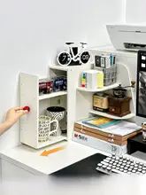 デスク用 コーナー収納ラック【引き出し付き・オフィス用・女性向け】